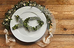 Place setting of Ichthys symbol