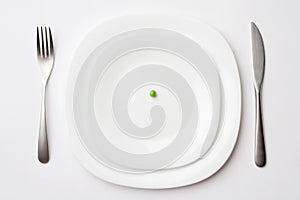 Place setting with pea