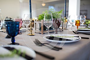 Place settings and table scape