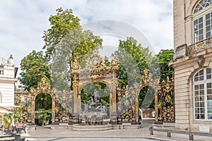 Place Stanislas, golden gate Rococo fountain Amphitrite