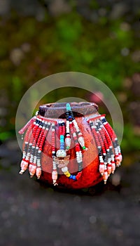 a place to place offerings from one of the traditional communities in Indonesia photo