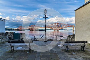 A place to sit in Queensferry and watch the sun go down over the Firth of Forth, Scotland