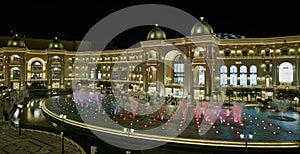 Place Vendome Mall  in Lusail city, Qatar interior view at night photo