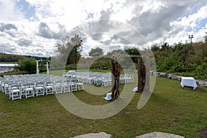 Place for wedding ceremony at the Lakeshore