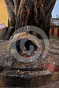 Place where devotees shud lite up their Offering etc Nanda Devi temple, Almora , Uttaranchal Uttarakhand