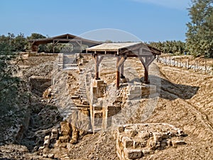 Place where Jesus was baptized in Bethany, Jordan