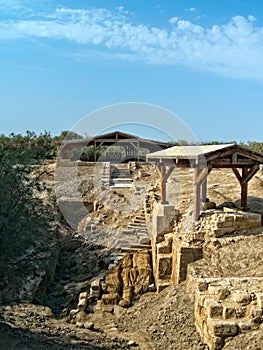 Place where Jesus was baptized in Bethany, Jordan