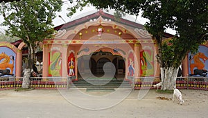 A place of worship name `NamGhar` in the Indian State of Assam