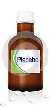 Placebo Medicine Bottle Vial photo