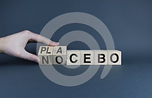 Placebo or Nocebo. Medicine and healthcare concept photo