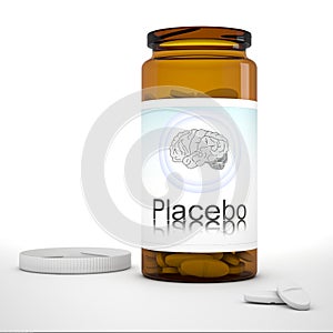 Placebo Wording on Glass Bottle