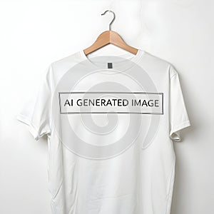 AI-generated image placeholder isolated on white background