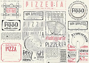 Placemat for Pizzeria