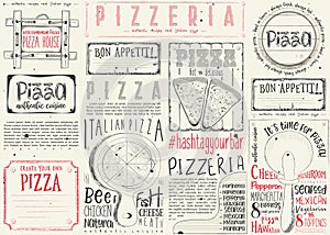 Placemat for Pizzeria photo