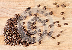 Placer coffee beans