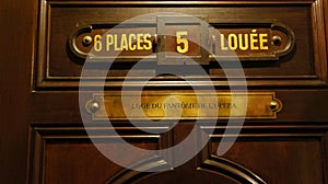 6 places 5 louee Loge Du Fantome De L Opera photo