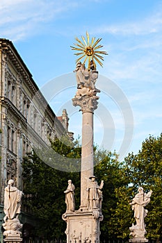 Plague Column at Fish Square in Bratislava