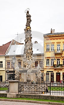 Morový stĺp v Košiciach. Slovensko