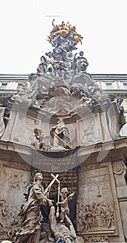 Plague Column Pestsaule is a Holy Trinity column located on the Graben street in Vienna