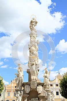 Plague Column in Telc photo