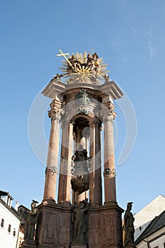 Plague Column at Trinity Square - Banska Stiavnica - Slovakia