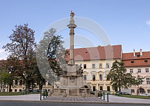 Plague Column of Virgin Mary, Hradcanske Square, Hradcany, Prague, Czech Republic