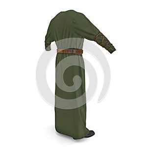 Plague Doctor Cosume Dress Isolated on White Background 3D Illustration