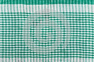 Plaid Abstract Pattern Fabric Picnic Tablecloth Vintage Gingham Background Checkered Texture Green