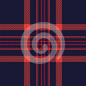 Plaid check pattern. Seamless fabric texture. Tartan textile print