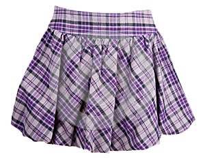 Plaid feminine skirt