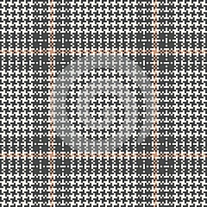 Plaid pattern fashion in grey and beige. Spring autumn seamless decorative pixel art tartan glen check plaid graphic for jacket.