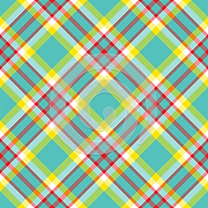 Plaid pattern seamless. Check fabric texture. Stripe square background. Vector textile design