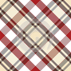 Plaid pattern seamless. Check fabric texture. Stripe square background. Vector textile design