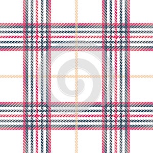 Plaid pattern seamless vector background in red and black. Tartan check plaid for modern everyday fabric design.EPS 10