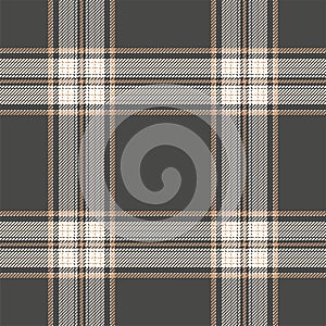 Plaid seamless pattern. Check fabric texture. Vector textile print