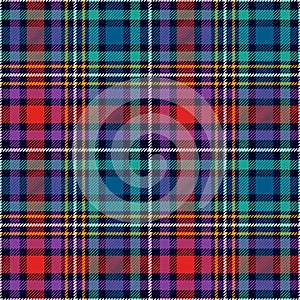 Plaid seamless pattern. Check line. Repeating tartan checks design. Repeated scottish stripe flannel. Scotland fabric prints photo
