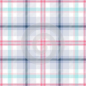 Plaid seamless pattern. Check line. Repeating tartan checks design. Repeated scottish stripe flannel. Scotland fabric prints photo