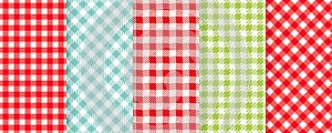 Plaid seamless pattern. Checkered, tartan background  Vector illustration