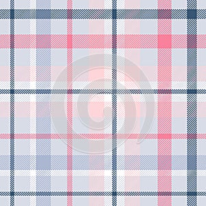 Plaid seamless pattern. Repeating tartan color. Check prints. Repeated flannel. Madras fabric. Softness patterned. Repeat ekose