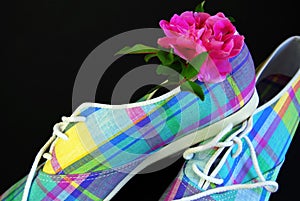 Plaid Tennis Shoes photo