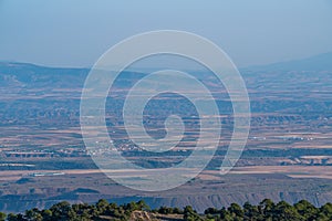 Plain with badland in southern Spain