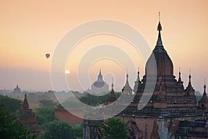 Plain of Bagan(Pagan), Mandalay, Myanmar.