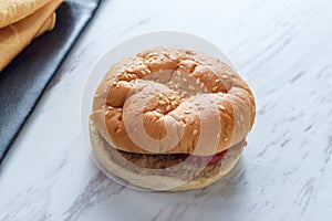 Plain Boring Microwaved Hamburger