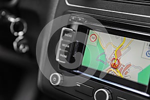 Plain car navigation system background