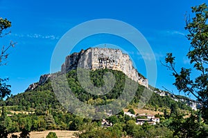 Plain de Baix with Vellan rock in Vercors, French Alps, France photo