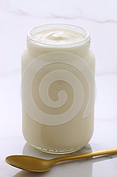 Plain french style yogurt