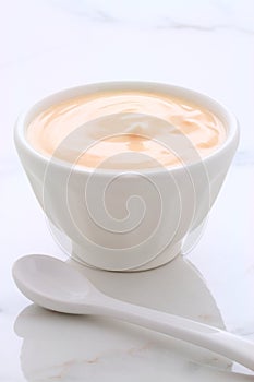 Plain french style yogurt