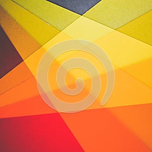 Plain geometric graphic background with colored paper