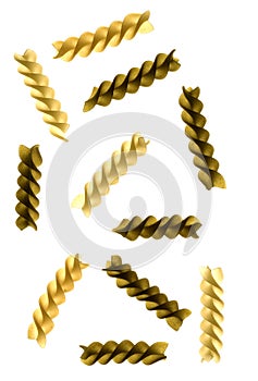 Plain and green Fusillis