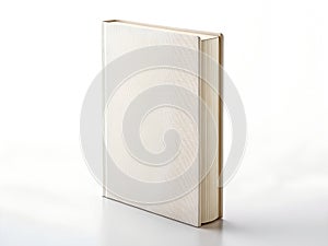 Plain Hardcover Book Standing Upright. AI Generated